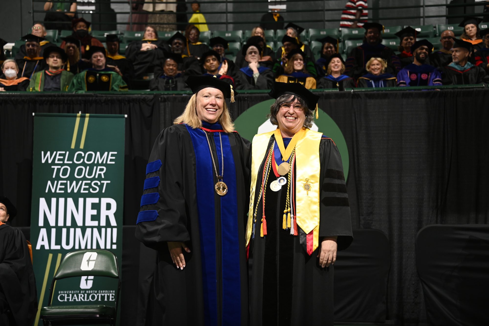 Dr. Adriana Medina receives the UNC Board of Governor's Excellence in Teaching Award.