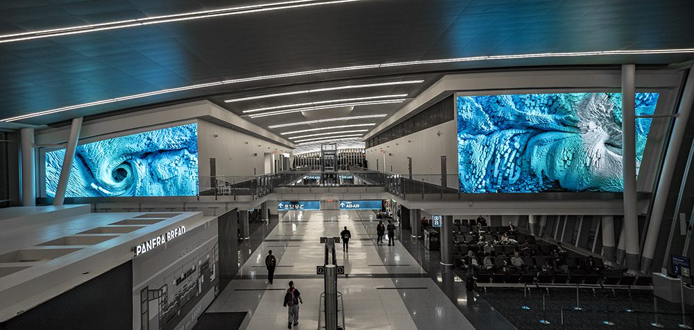 Refik Anadol, Interconnected, 2018, Commissioned by the Arts & Science Council and Public Art Commission with the City of Charlotte and Charlotte Douglas International Airport