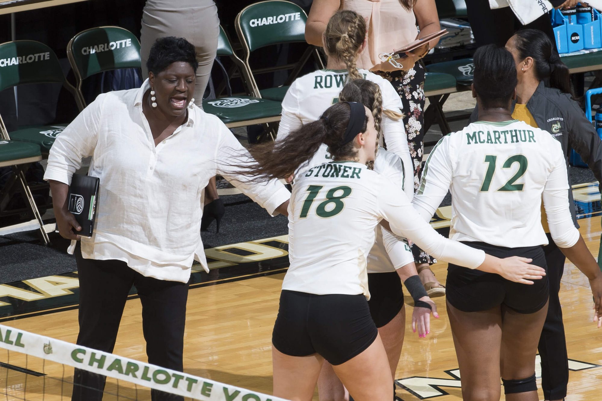 Karen Weatherington, head coach of UNC Charlotte Volleyball