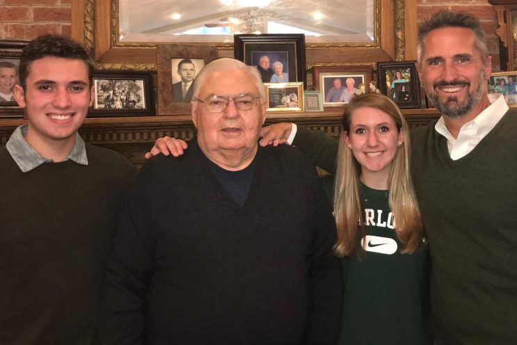  l to r: Jack Martin, Wiley Martin (Charlotte College, class of '59), Kaylee Martin, James Martin '95.