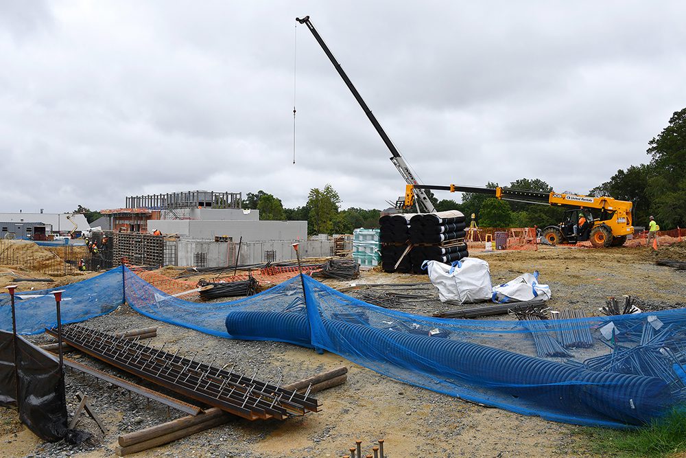 Science Building construction