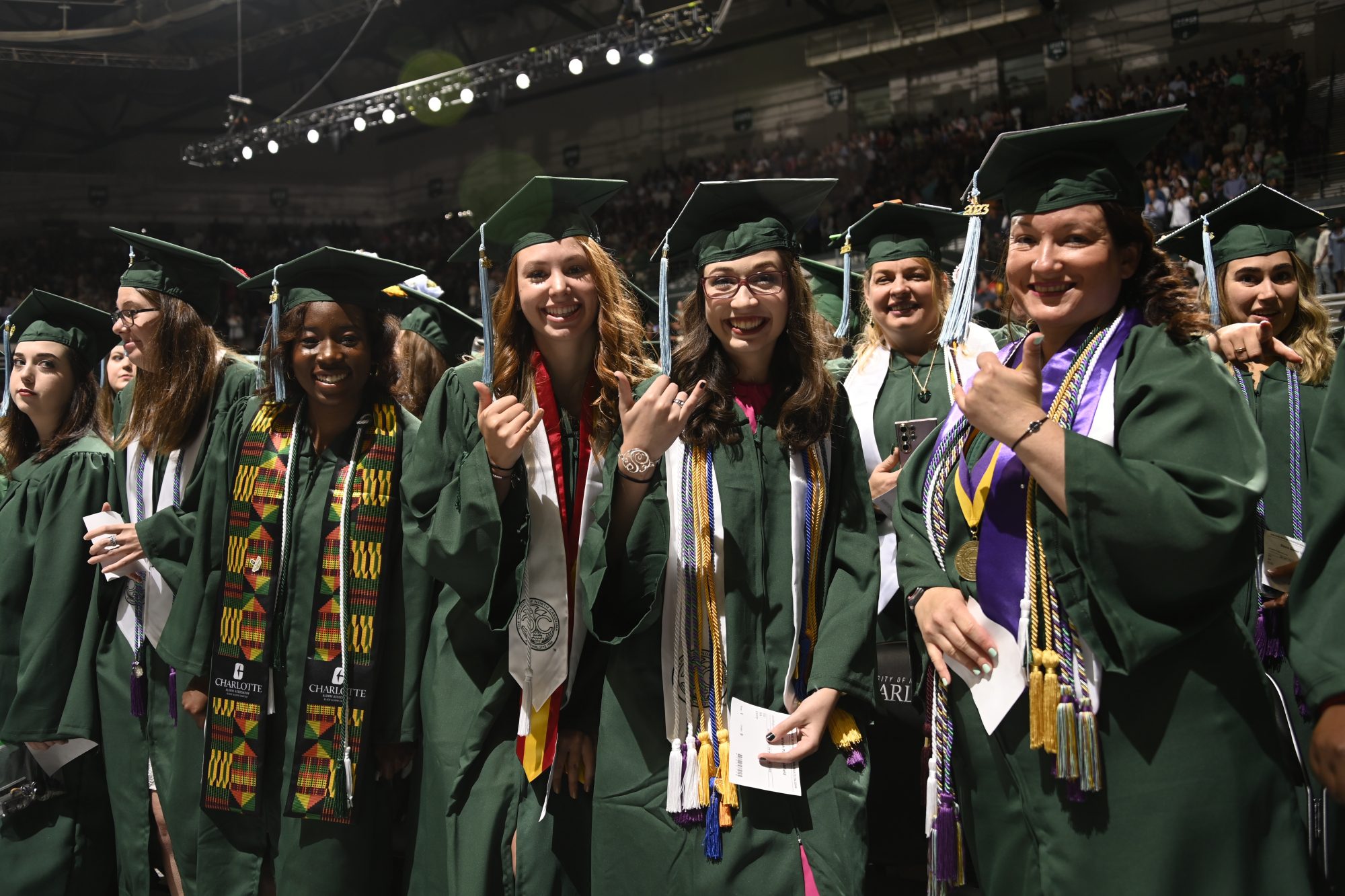 Saturday morning commencement ceremony.