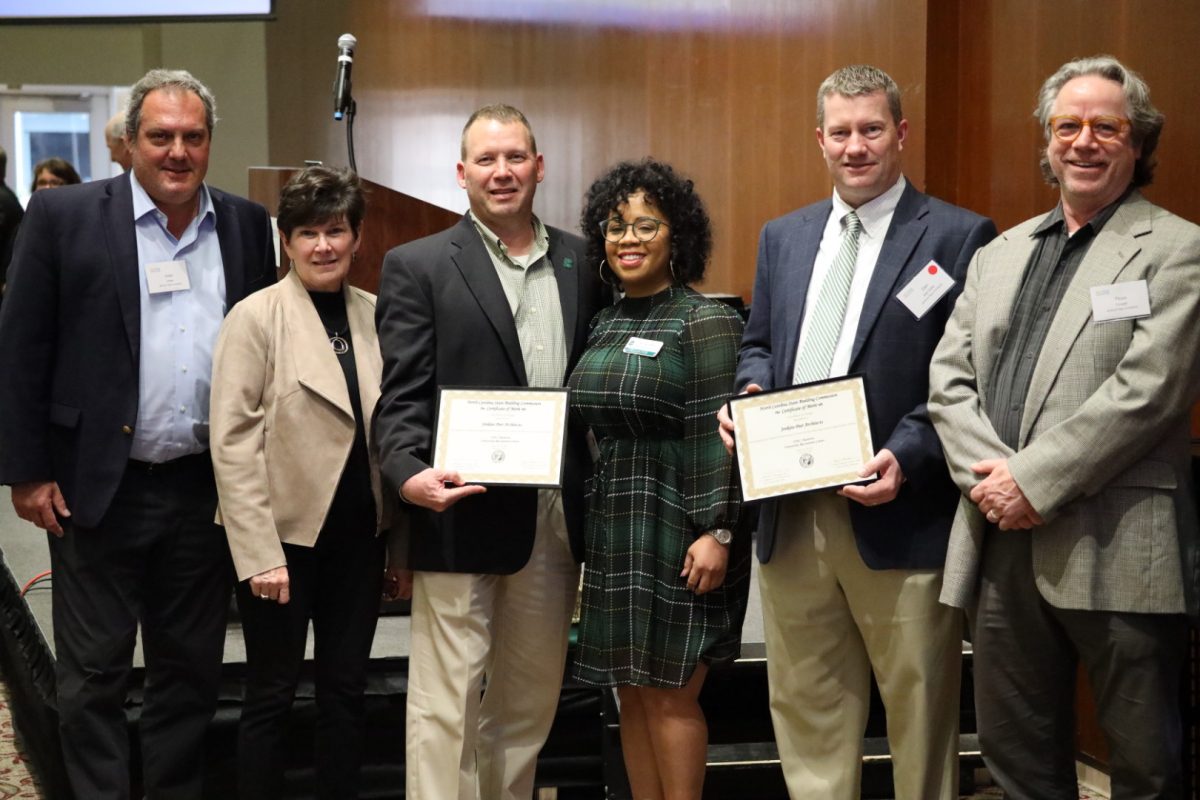 The University Recreation Center’s design and construction firms received a Certificate of Merit for Excellence in DesignEngineering