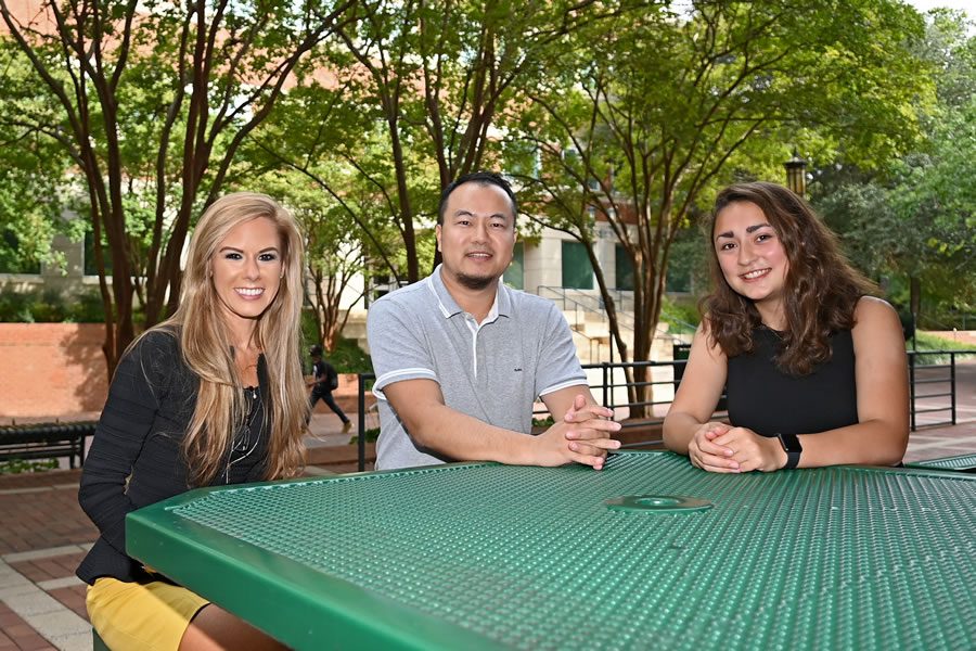 Student researcher Jett Naisang, under the direction of Victor Zitian Chen, associate professor of international management and doctoral student Holly Holladay