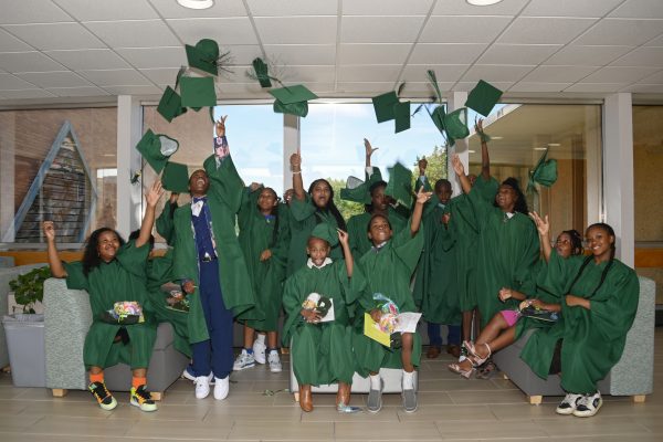 Fifth grade graduates at Niner University Elementary